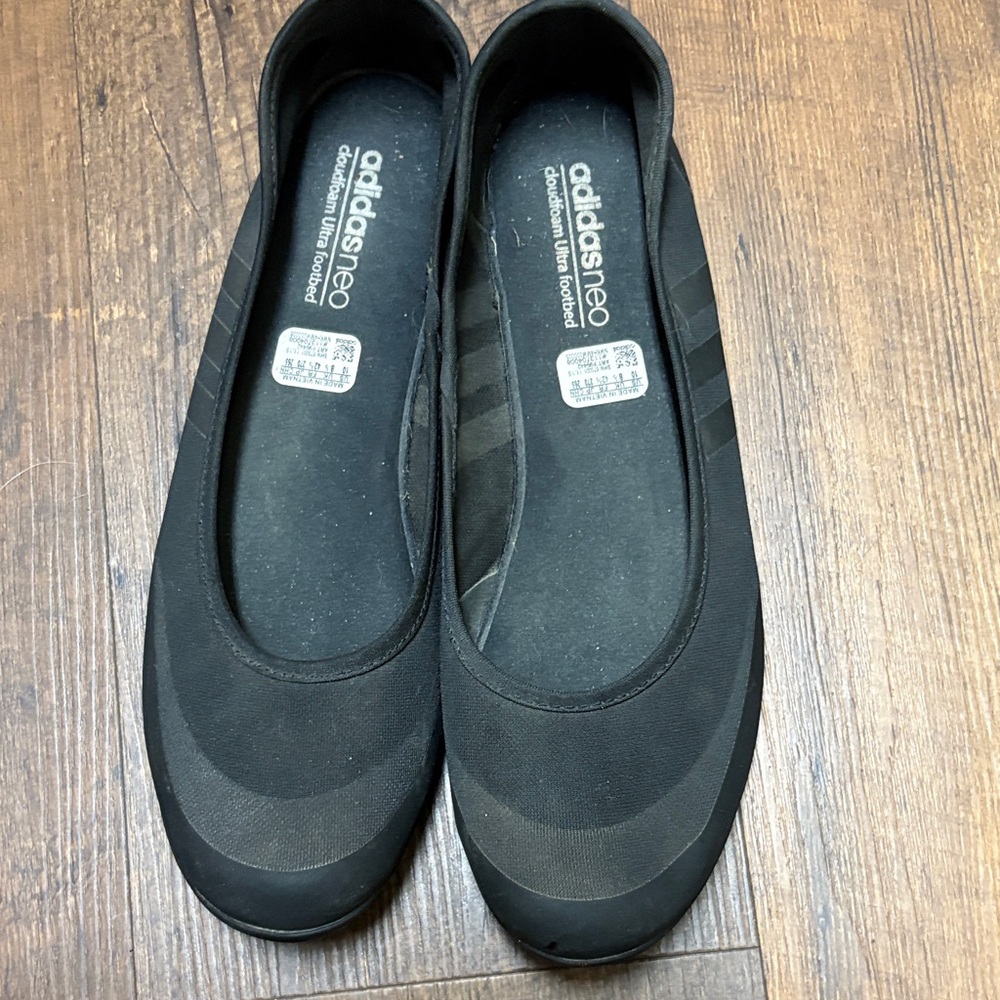 adidas Women's Black Neo Ballet Flats